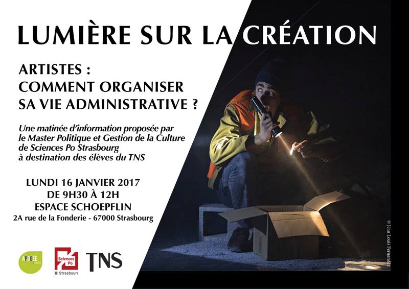 Lumière sur la création – Partenariat PGC / TNS – Lundi 16 janvier 2017