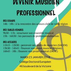 Journée professionnelle autour des métiers de la musique Journée professionnelle autour des métiers de la musique
