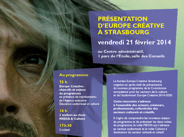21 Février – Présentation du programme européen Europe Creative