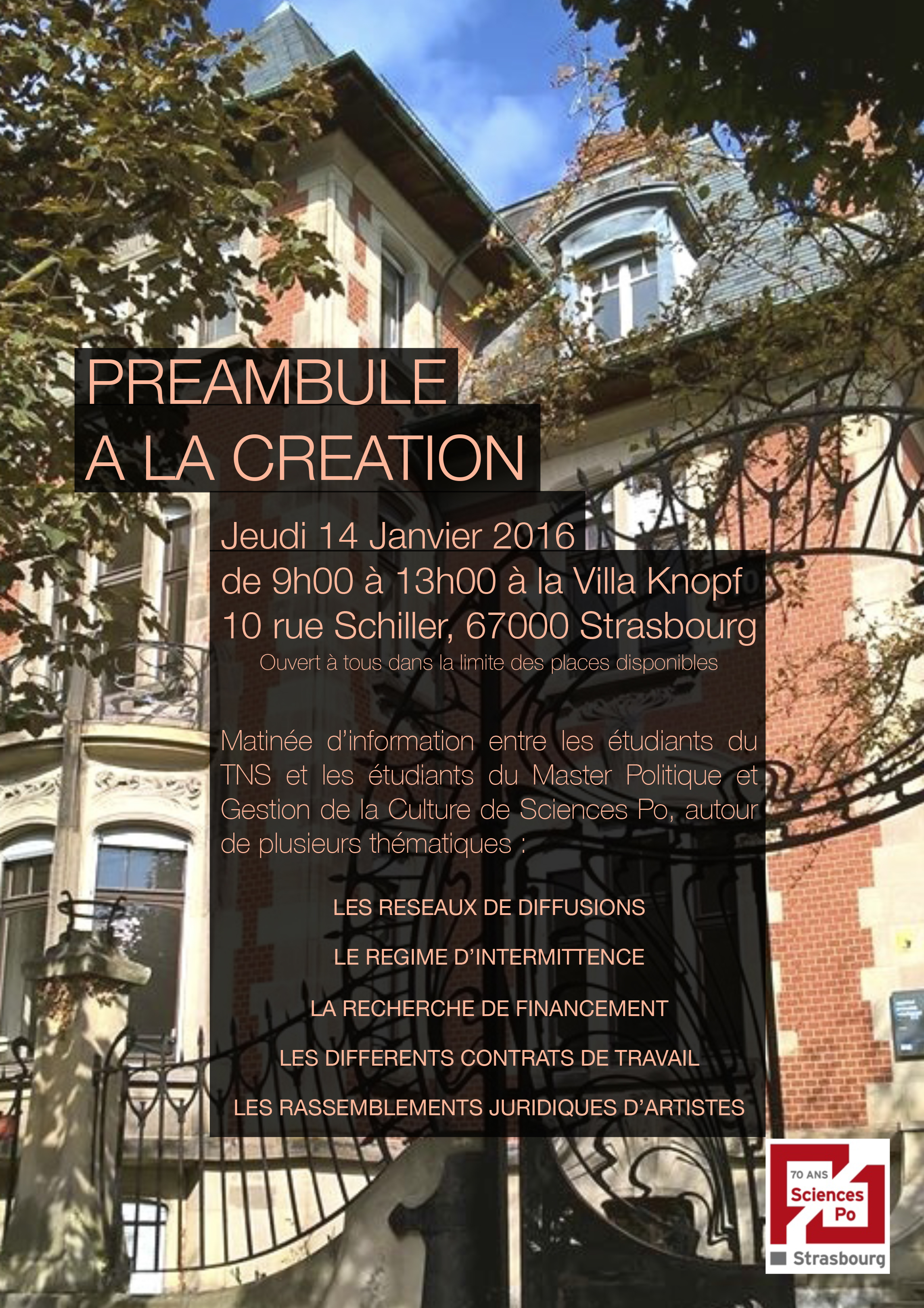 PREAMBULE A LA CREATION – TNS