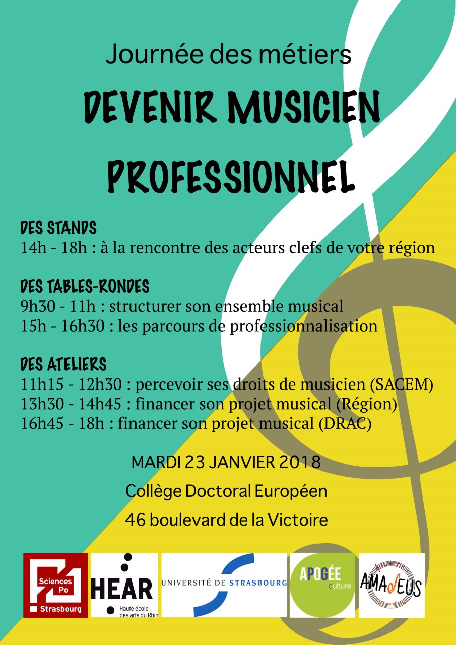 Journée professionnelle autour des métiers de la musique