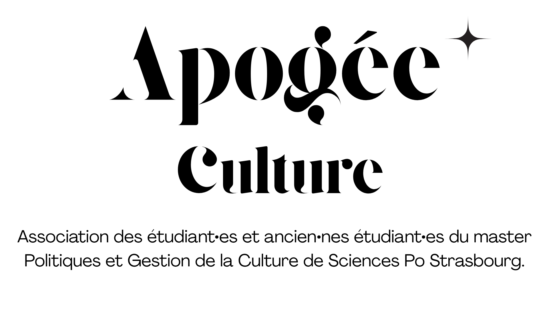 aPoGée Culture – Association des étudiant·e·s et ancien·ne·s élèves du master Politique et Gestion de la Culture